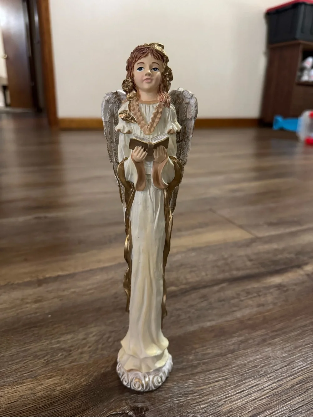 Angel Figurine Home Décor - Cream and Gold